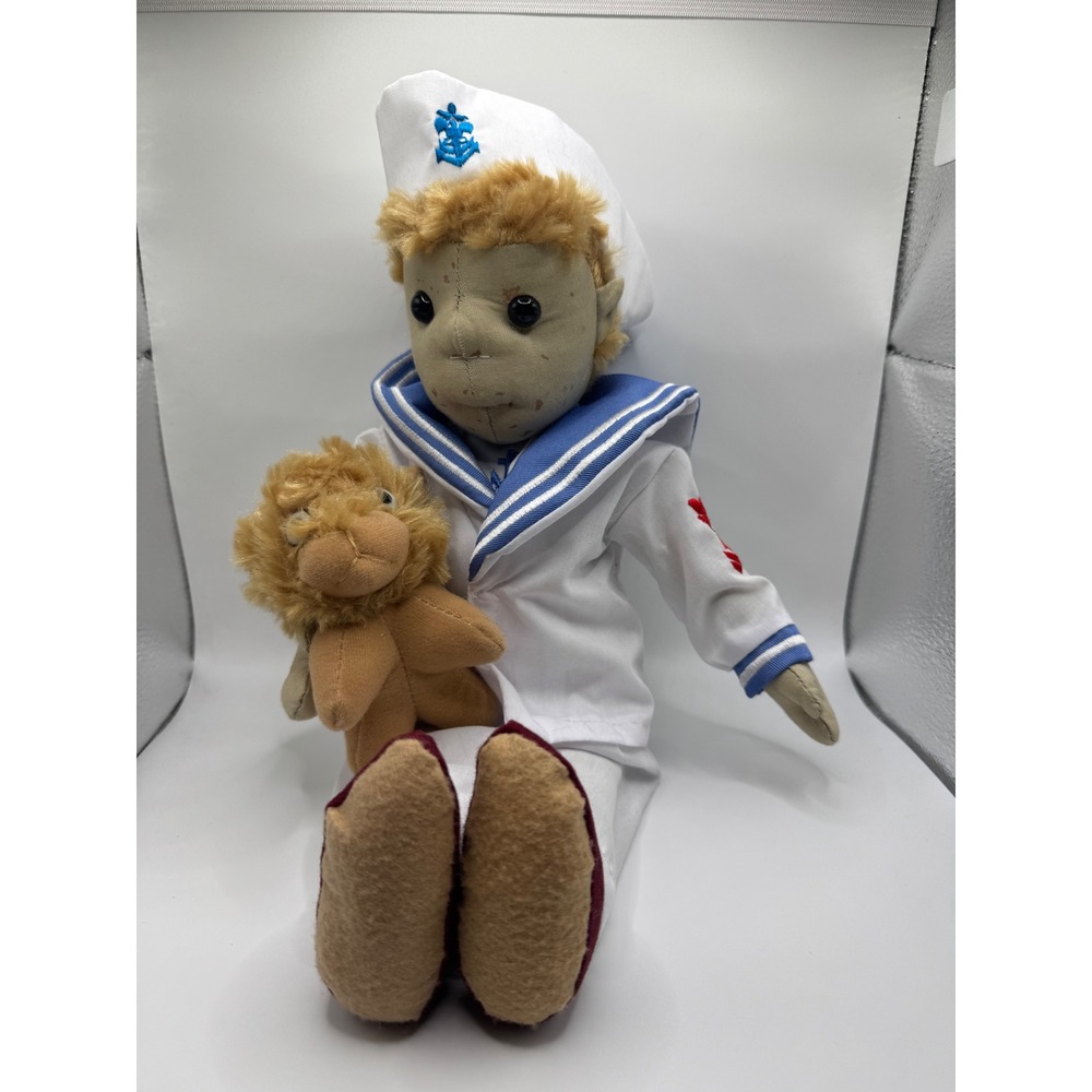 Robert the Doll Haunted Key West Sailor Plush w Lion Companion 12"